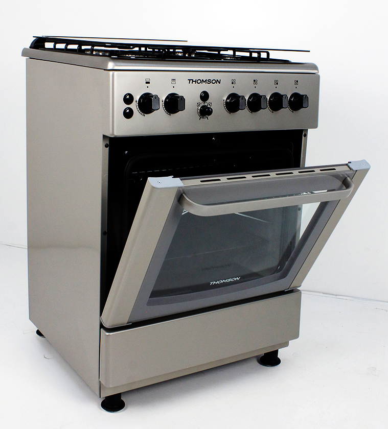 Cuisiniere thomson 60x60 inox ventile 660 dinfe gaz-electric