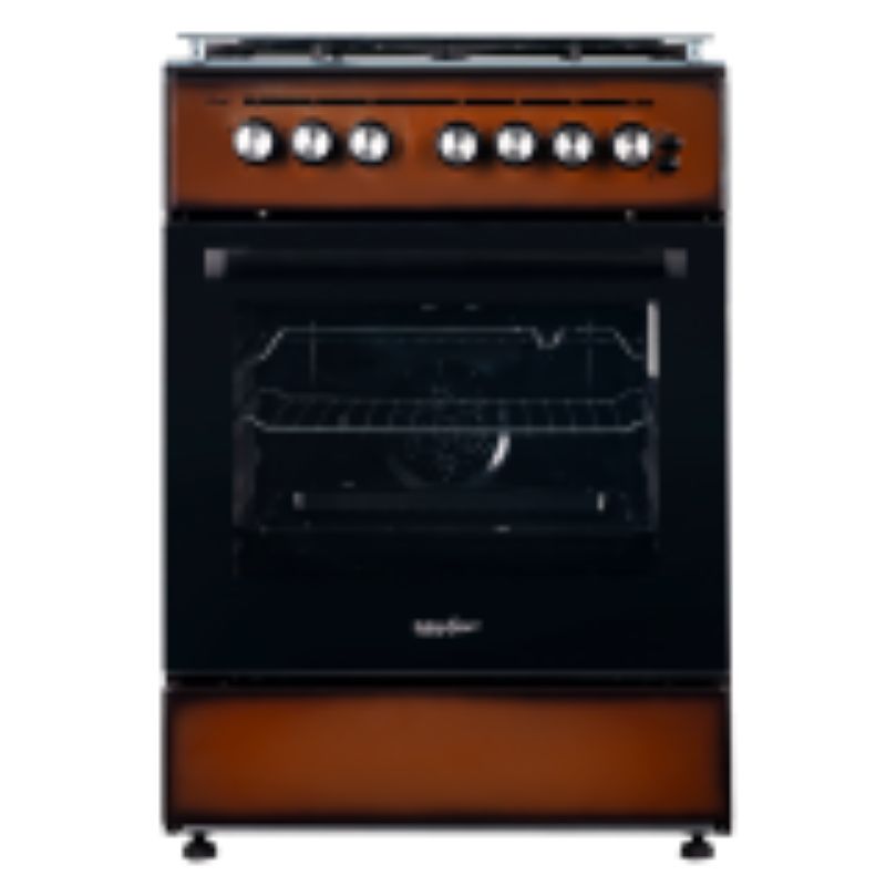 CUISINIERE 4 FEUX LUX + TDF MARRON