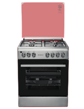 cuisinière Thomson 4 feux ventilée/catalysée gaz-gaz inox